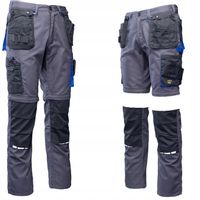 SPODNIE ROBOCZE do pasa MOCNE monterskie 2w1 48