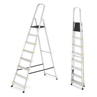 Drabina aluminiowa domowa jednostronna schodki HIGHER 8 stopni 125 kg