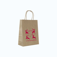 Torby świąteczne małe 18 x 8 x 22,5 cm reniferki