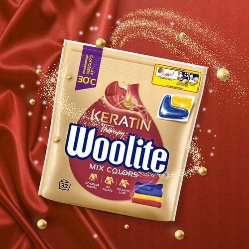 woolite żelowe kapsułki do prania z keratyną do kolorów 33 szt na Arena.pl