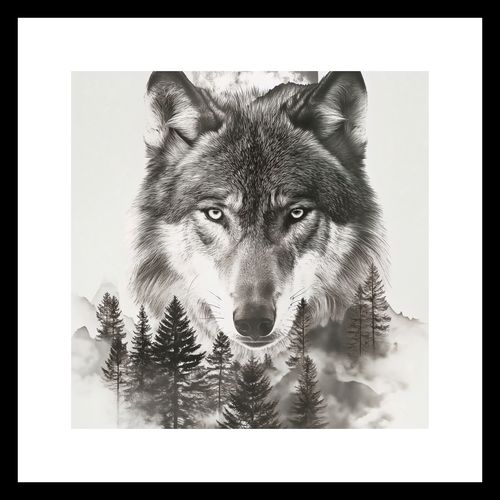 Plakat 20x20cm Wilczy Duch Lasu na Arena.pl