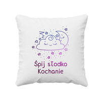 Śpij słodko kochanie - poduszka z nadrukiem