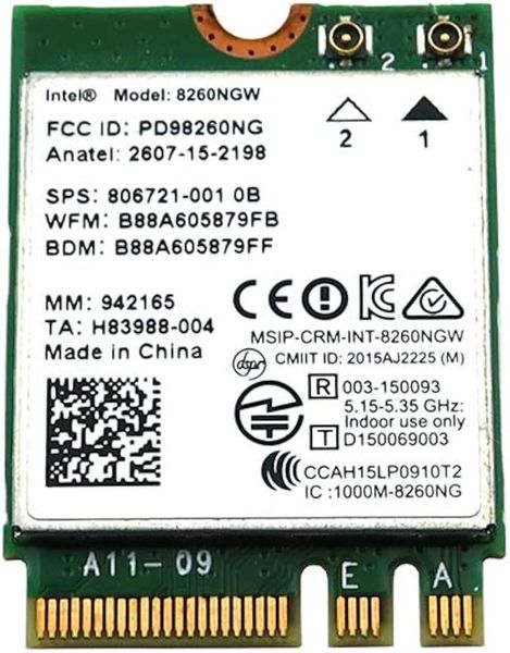 Intel 8260NGW HP 806721-001 zdjęcie 1