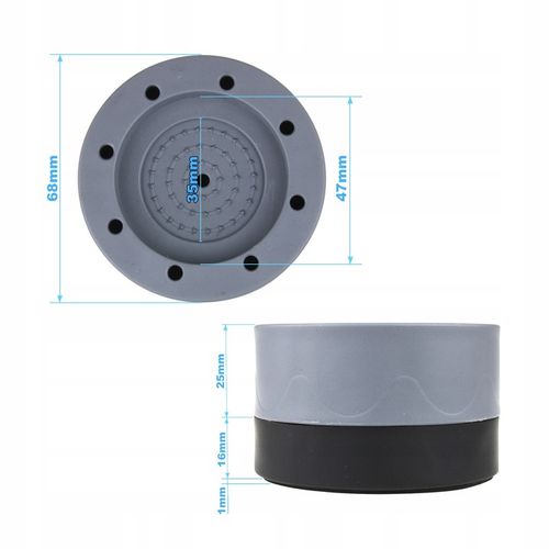 PODKŁADKI POD PRALKĘ ANTYWIBRACYJNE MATA GUMA NÓŻKI 4x na Arena.pl