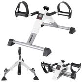 Rowerek treningowy rower rehabilitacyjny składany rotor 2w1  LCD biały