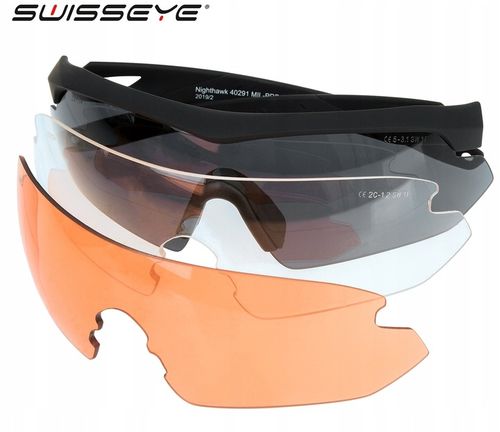 SWISSEYE Balistyczne OKULARY Taktyczne NIGHTHAWK Czarne Smoke na Arena.pl
