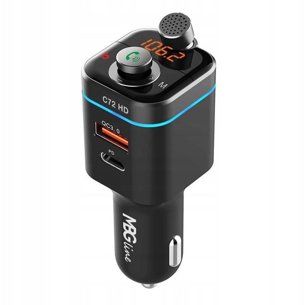 Transmiter FM Bluetooth 5.0 ładowarka QC 4.0 PD20W zdjęcie 9