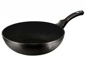 wok granitowy 28cm berlingerhaus black silver bh-1848