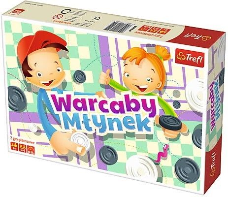 Trefl Gra Warcaby/Młynek ilustrowany na Arena.pl