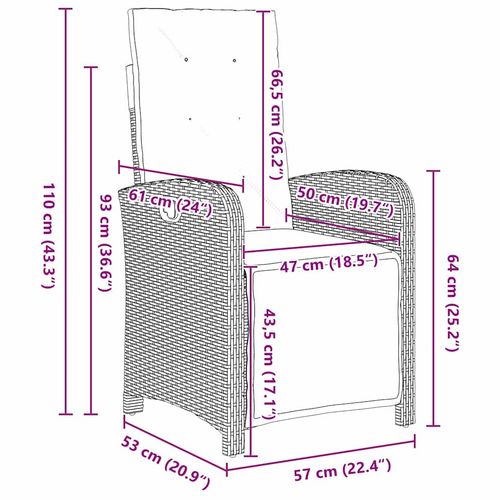 Zestaw do jadalni w ogrodzie 5 pcs Beżowy polirattan na Arena.pl