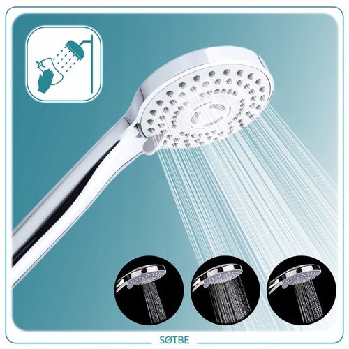 Prysznicowa słuchawka 3 funkcje Anti calc Wodooszczędna Wysokie ciśnienie na Arena.pl