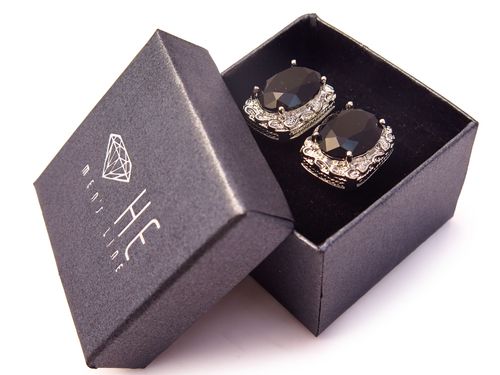 Czarne spinki do mankietów U151 na Arena.pl