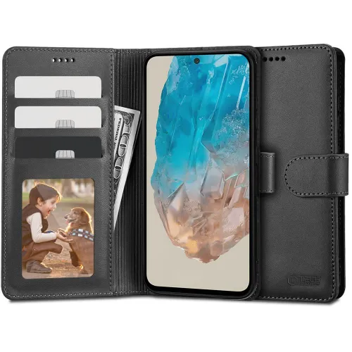 Etui Tech-Protect Wallet na Samsung Galaxy M35 5G - czarne na Arena.pl
