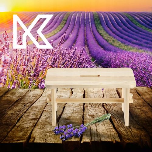 TABORET DREWNIANY KUCHENNY STOŁEK KRZESŁO 39cm SOLIDNY PODEST RYCZKA na Arena.pl