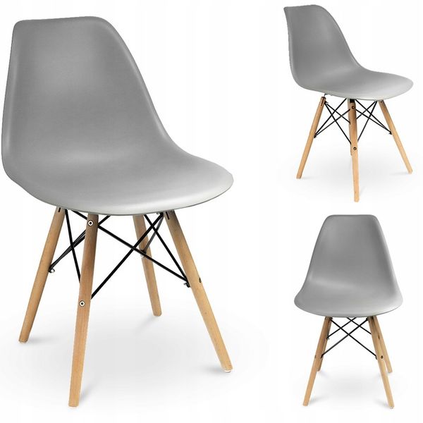 krzesło eva szare (ikeabox) zdjęcie 1