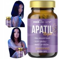 Hiro.Lab x Kamila Wybrańczyk Apatil Night NA SEN MELATONINA WALERIANA 30kap
