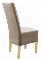 Pokrowiec Na Krzesło Xxl Beż Cappuccino Welur Elastyczny [21Rd]