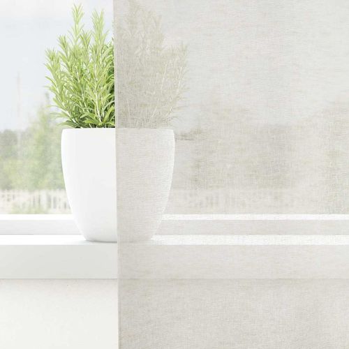 Zasłony z zasłonami 2 pcs Kremowy Poliester na Arena.pl