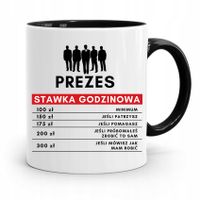 Dla Prezesa Viceprezesa Kubek Czarny Na Prezent Z Nadrukiem Ze Zdjęciem