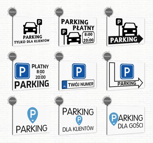 Tabliczka znak informacyjny 30x20 Biała TEREN PRYWATNY Dibond NADRUK UV na Arena.pl