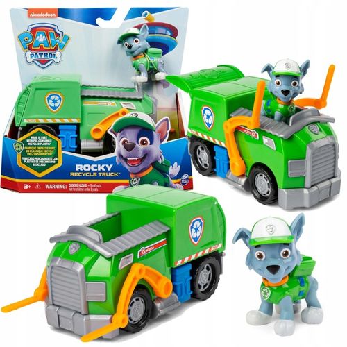 PSI PATROL 2W1 ŚMIECIARKA ROCKY FIGURKA POJAZD TRANSFORMUJĄCY ECO na Arena.pl