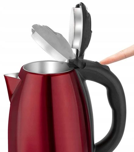 Czajnik elektryczny bezprzewodowy Royalty Line 1.7litra 1500 W czerwony na Arena.pl