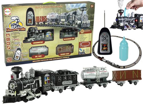 Ogromna Kolejka Pociąg Tory Dźwięk Światła Dym R/C 206,5 cm x 153,5 cm na Arena.pl