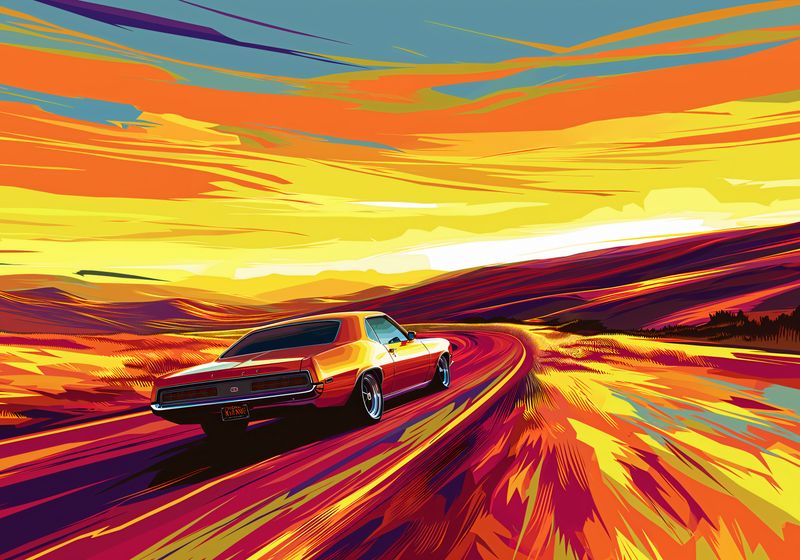 Plakat 100x70cm Pędź Przed Siebie zdjęcie 1