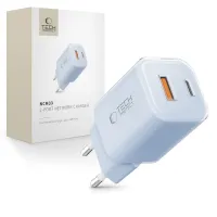 ładowarka sieciowa tech-protect ncm33w 2-porty pd33w/qc3.0 - niebieska