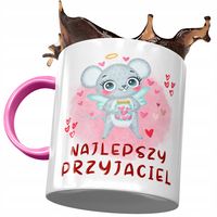 Kubek Różowy Z Myszą Myszką Słodki Na Prezent Z Nadrukiem Ze Zdjęciem
