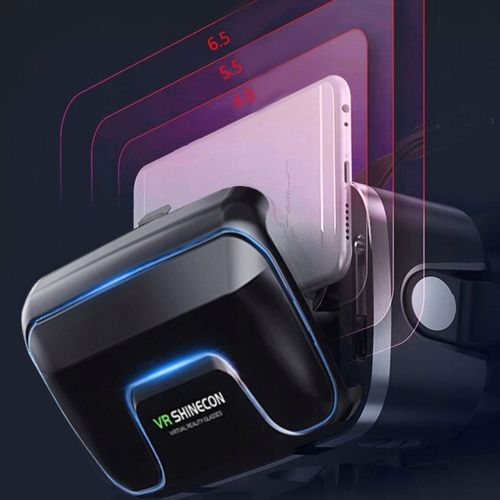 Okulary gogle 3D VR Shinecon 10 do telefonu wbudowane słuchawki PILOT BL na Arena.pl