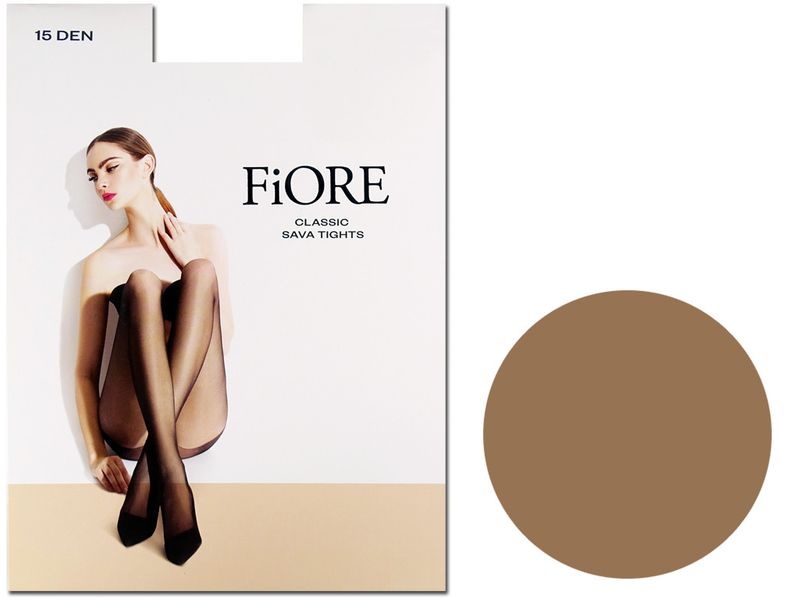 Gładkie rajstopy damskie Sava 15 den Fiore Beige 3 zdjęcie 1