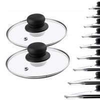 Pokrywka Szklana 16cm Do Patelni Garnka Pokrywa 2x