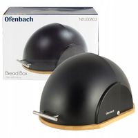 Chlebak z deską Ofenbach czarny bambus