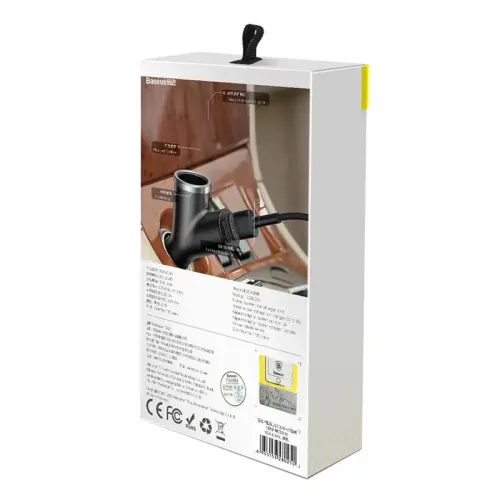 ładowarka samochodowa baseus y type 2xusb 3,4a 40w (czarna) na Arena.pl
