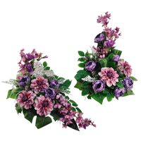 Komplet na grób 14009013 stroik na cmentarz+bukiet