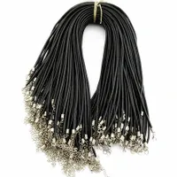 HURT Baza Naszyjnika Czarna Sznurek 70cm 20szt