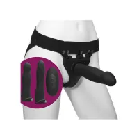 doc johnson body extensions naughty - silikonowa uprząż z pilotem