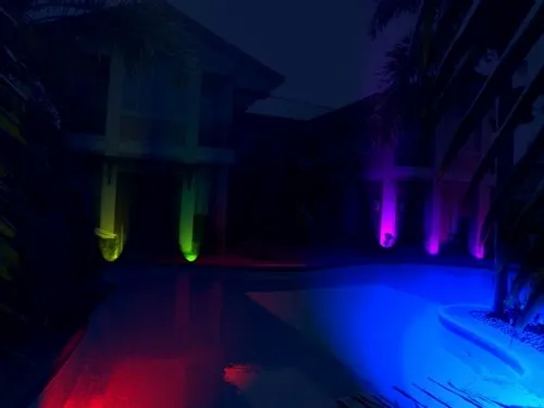 REFLEKTOR HALOGEN LED 30W RGB 16 KOLORÓW + PILOT na Arena.pl