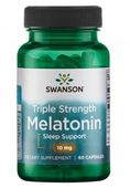 Swanson Triple Strength Melatonin 10 60 kapsułek