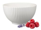 Miseczka miska salaterka porcelanowa 590 ml biała matowa ryflowany wzór