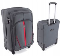 RGL ŚREDNIA WALIZKA PODRÓŻNA XL 4 KÓŁKACH materiałowa miękka