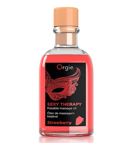 Truskawkowy olejek do masażu wraz z piórkiem na Arena.pl