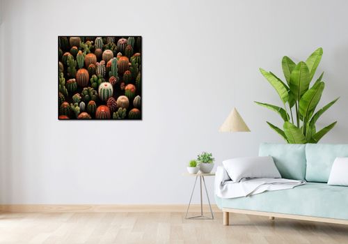 Plakat 80x80cm Ogród Kaktusów na Arena.pl