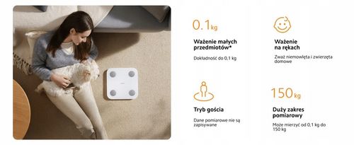 Inteligentna Waga Łazienkowa Xiaomi Body Composition Scale S400 na Arena.pl