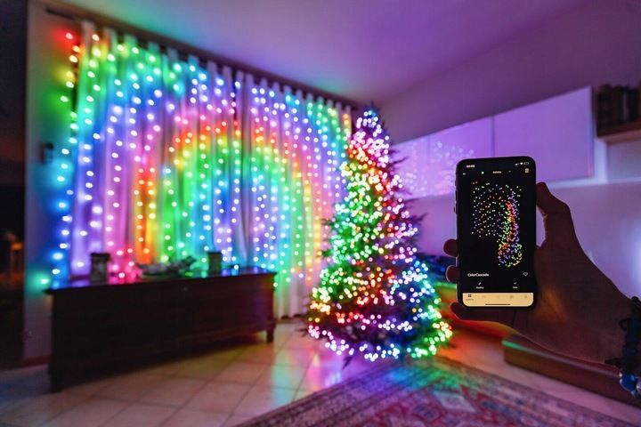 Inteligentna Kurtyna LED Twinkly 210 RGB W 2,1m zdjęcie 12