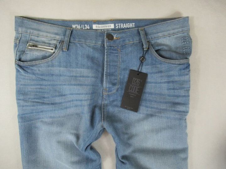 DENIM.CO __ PREMIUM WASH JEANS SPODNIE ___ 36/34 ___ NOWE zdjęcie 2