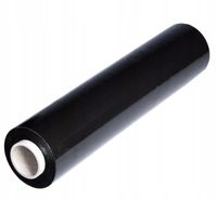 FOLIA STRETCH CZARNA XL MOCNA Strecz 2kg DUŻO FOLII