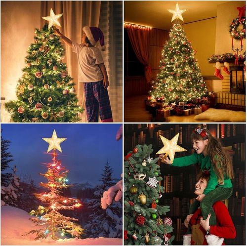 Gwiazda Czubek 31 Led Biały Ciepły na Choinkę Święta Świecąca Ozdoba Szpic na Arena.pl