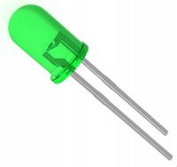 2x Dioda LED zwykła 5mm zielona kontrolka 2.0V - 3.7V 3V